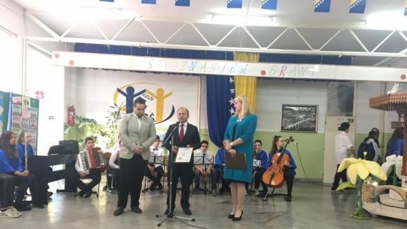 Eğitim Müşavirimiz Vasi Ete Bosna Hersek Milli Günü Kutlamaları Kapsamında Okul Programı ve Türkçe Sınıf Açılışına Katıldı